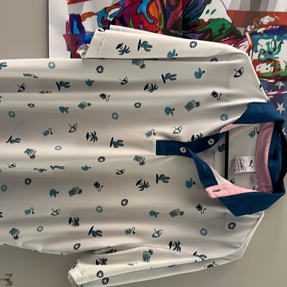 Two Puma Golf shirts. Both size large. Performance moisture wicking. - Picture 2 of 8